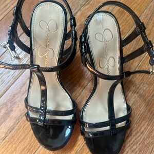 Jessica Simpson Black Strappy Sandals